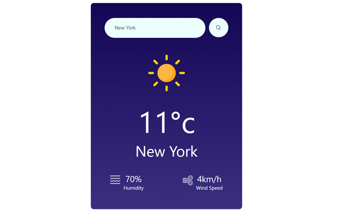 React Weather App Project