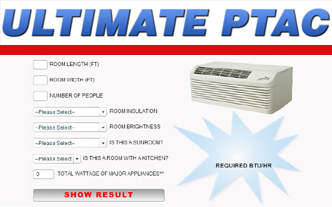 PTAC Cooling Calculator